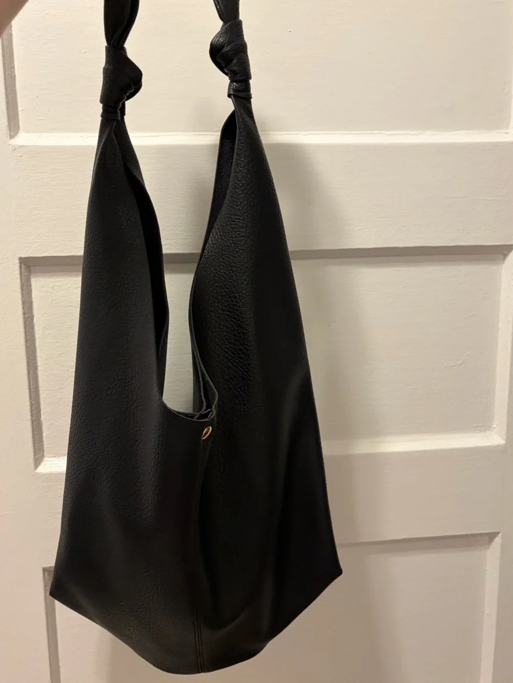 Anthropologie Black Knotted Shoulder Bag